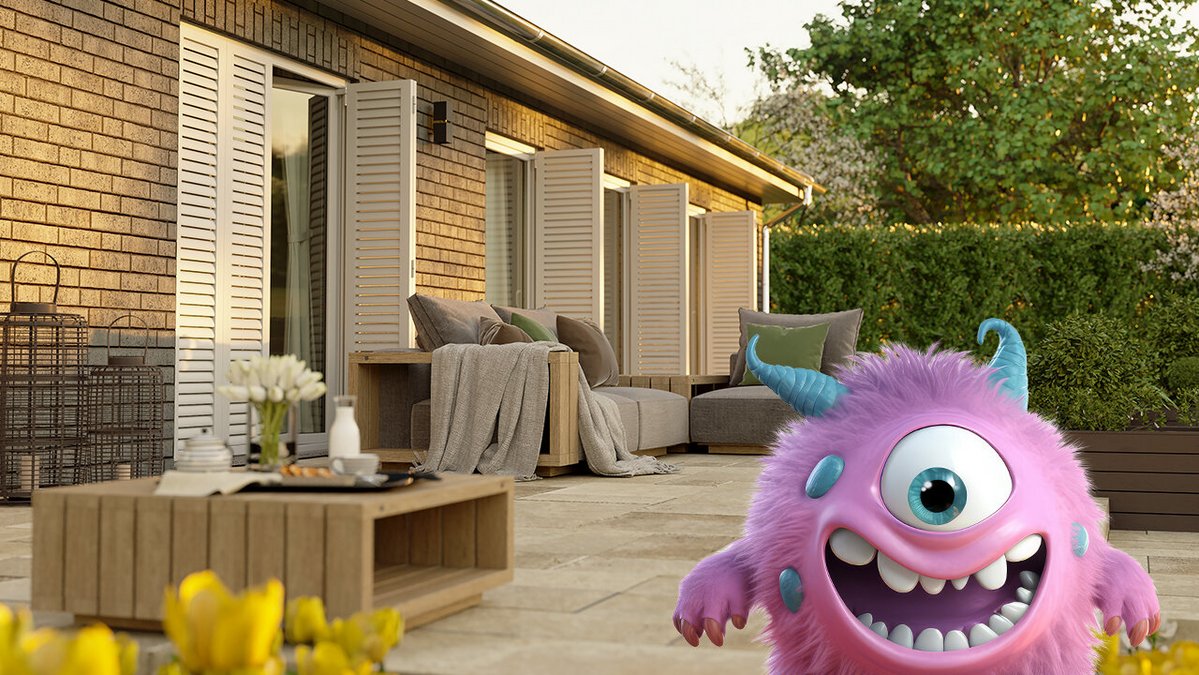 Häuser mit Ratenfressern